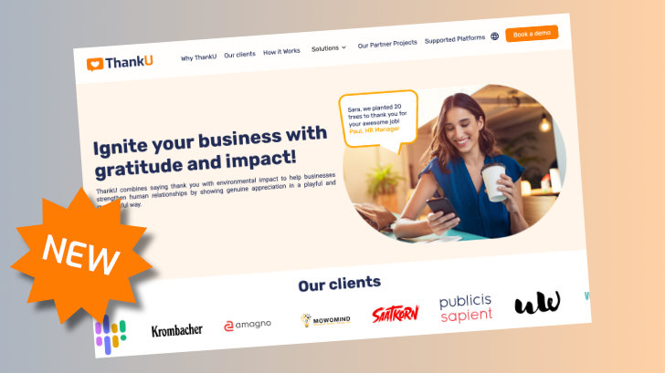 ThankU for Business website teaser ThankU for Business website teaser